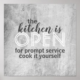 Kochplakat kochen Sie selbst Poster