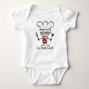 Kochs-Cartoont-shirt Le petit für Kinder und Baby Strampler