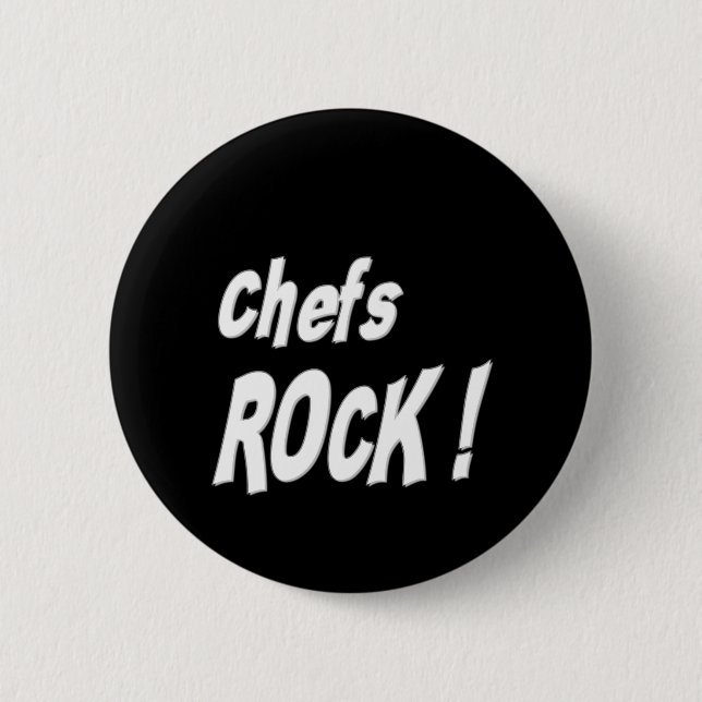 Kochs-Felsen! Knopf Button (Vorderseite)