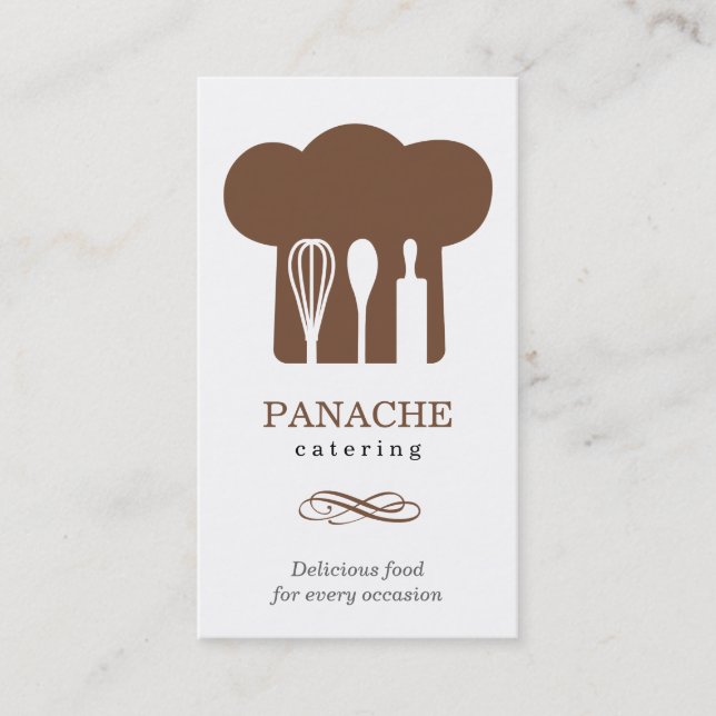 Kochs-Hut-Geschäfts-Karte Visitenkarte (Vorderseite)