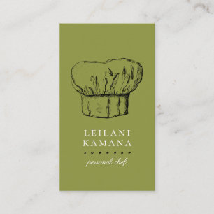 Kochs-Hut-kulinarische Geschäfts-Karten Visitenkarte