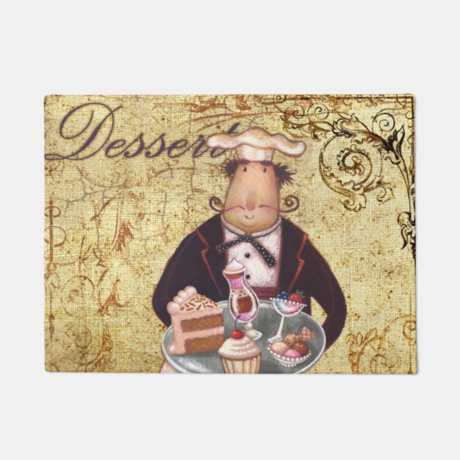 Kochs-Nachtisch Fußmatte (Vorderseite)