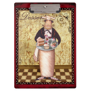 Kochs-Nachtisch Klemmbrett