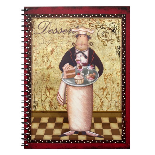 Kochs-Nachtisch Notizblock (Vorderseite)