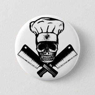 Kochs-Schädel (B&W) Button