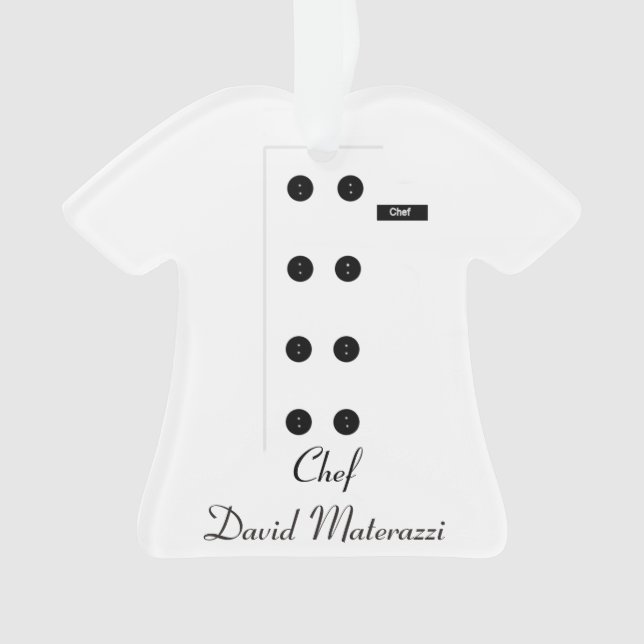 Kochs-Weihnachtsverzierung Ornament (Vorderseite)