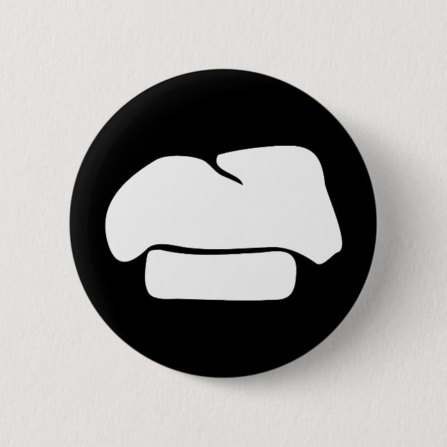 Kochshut-Silhouette Button (Vorderseite)