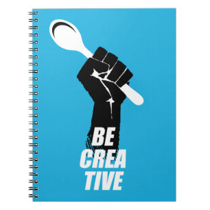 Kochstelle für kreativen Koch Notizblock