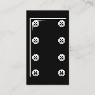 Kochsweiß knöpft Geschäftskarte Visitenkarte