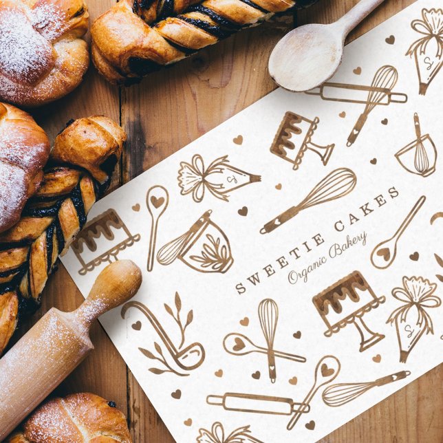 Kochutensilien zum Kochen von Leckerbissen Seidenpapier (Von Creator hochgeladen)