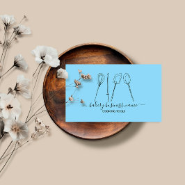 Kochwerkzeuge Backwaren hausgemachte Lebensmittel Visitenkarte