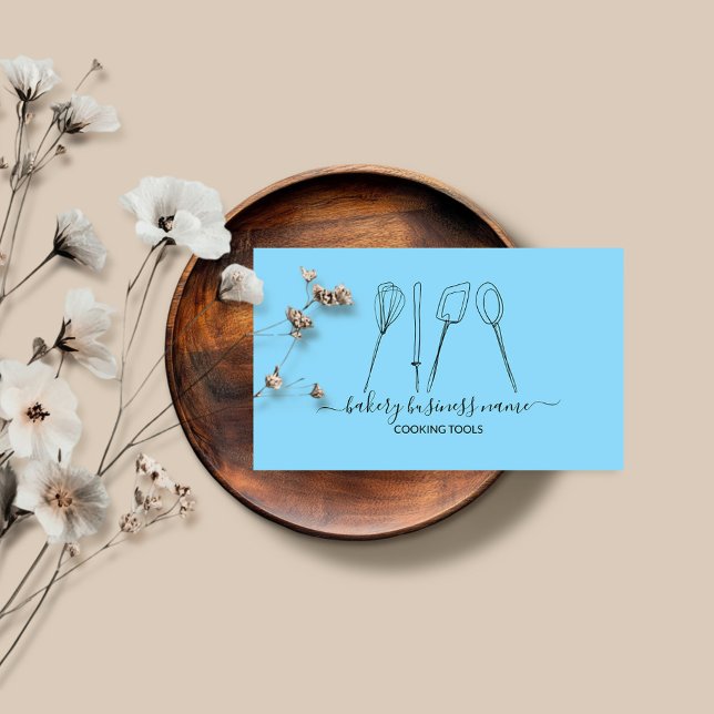 Kochwerkzeuge Backwaren hausgemachte Lebensmittel  Visitenkarte (Von Creator hochgeladen)
