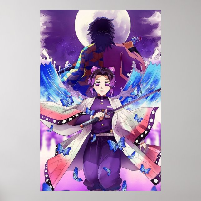 Kocoho Shinobu X Giyu Tomioka Poster (Vorne)