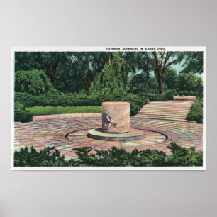 Kodak parken Ansicht von Eastman Denkmal Poster