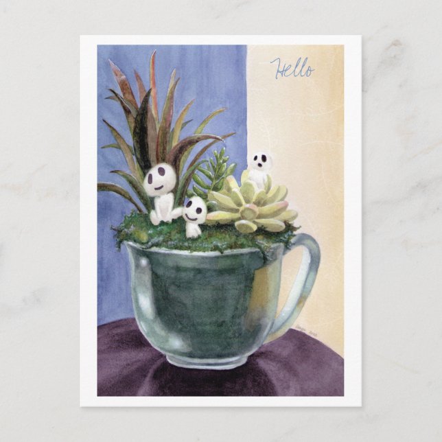 Kodamas bei Play Postkarte (Vorderseite)