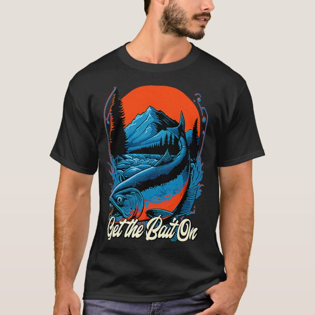 Köder an Köderfischerei Jagen Fischer Jäger F T-Shirt (Vorderseite)