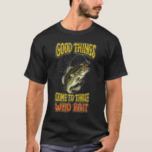 Köder Angelrute Netz Ozean Teich Fischer Fisch T-Shirt