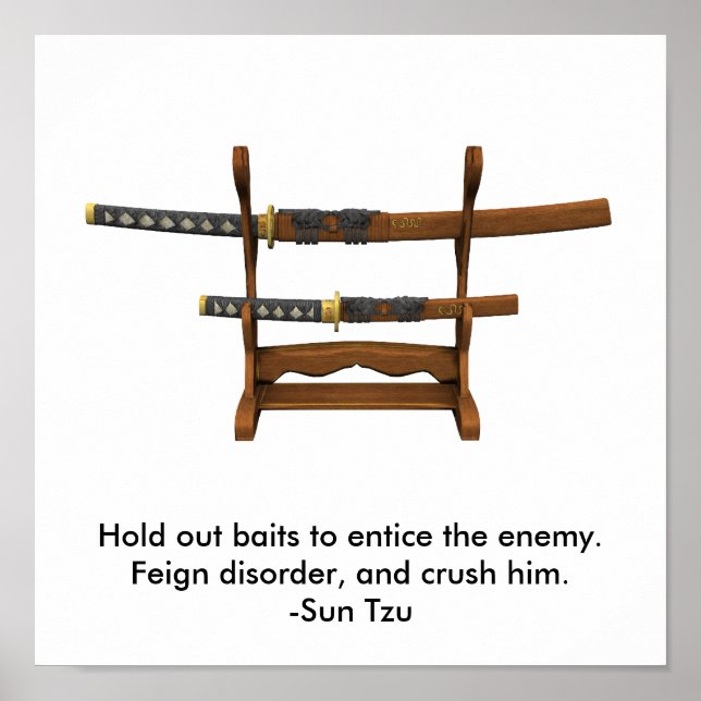 Köder aussetzen, um den Feind zu locken Poster (Vorne)