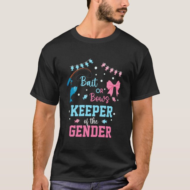 Köder oder Bögen Hüter der Geschlechtsenthüllungsf T-Shirt (Vorderseite)