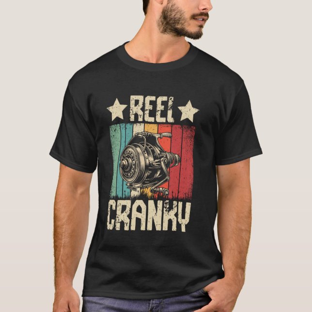 Köderköder Angelköder Cranky Geschenk für das Ange T-Shirt (Vorderseite)