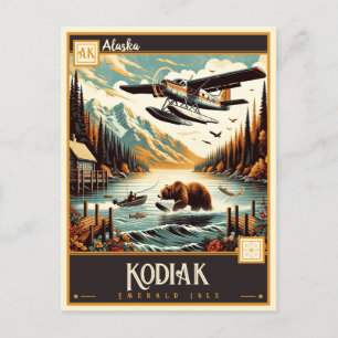 Kodiak, Alaska Vintage Postkarte