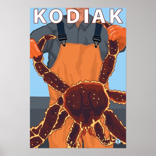 Kodiak, AlaskaAlaskan King Crab Poster (Vorne)