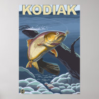 Kodiak, AlaskaCutthroat-Forelle