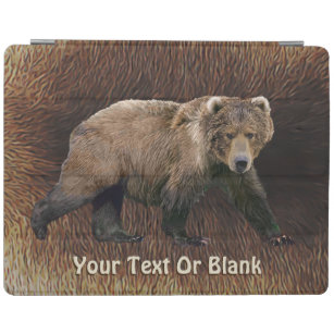 Kodiak-Bär auf Kariou-Fur iPad Hülle