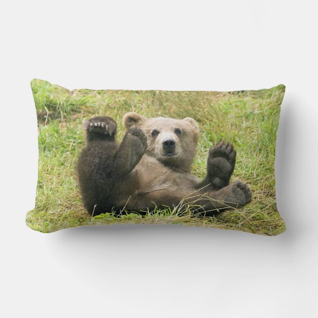 Kodiak Bear Cub Lendenkissen (Vorderseite)
