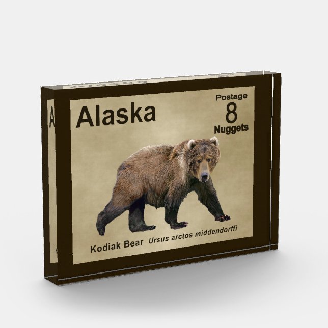 Kodiak Bear Fotoblock (Links)