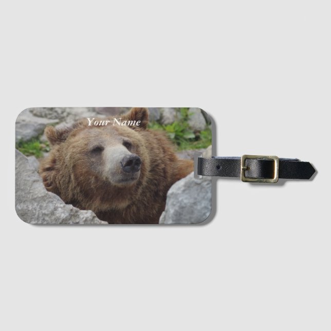 Kodiak Bear Gepäckanhänger (Vorderseite (Horizontal))