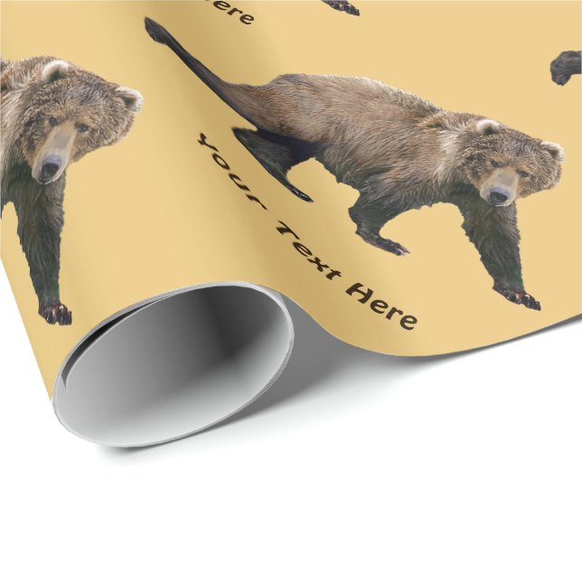 Kodiak Bear Geschenkpapier (Rolleneckpunkt)