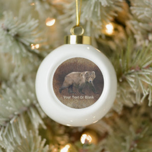 Kodiak Bear Keramik Kugel-Ornament