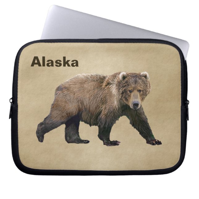 Kodiak Bear Laptopschutzhülle (Vorderseite)
