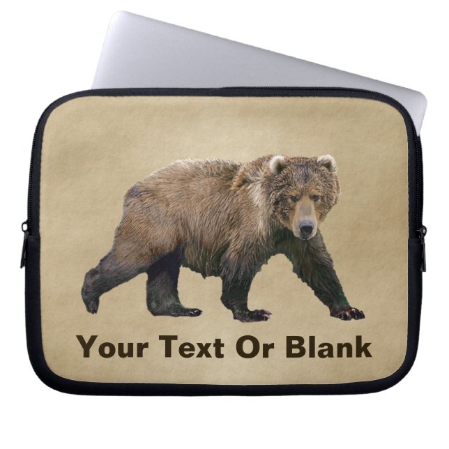 Kodiak Bear Laptopschutzhülle (Vorderseite)