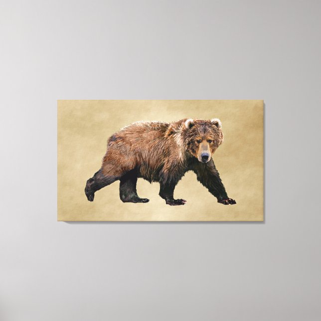Kodiak Bear Leinwanddruck (Vorderseite)