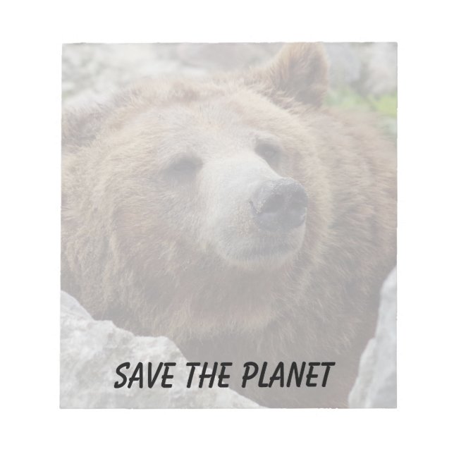 Kodiak Bear Notizblock (Vorderseite)