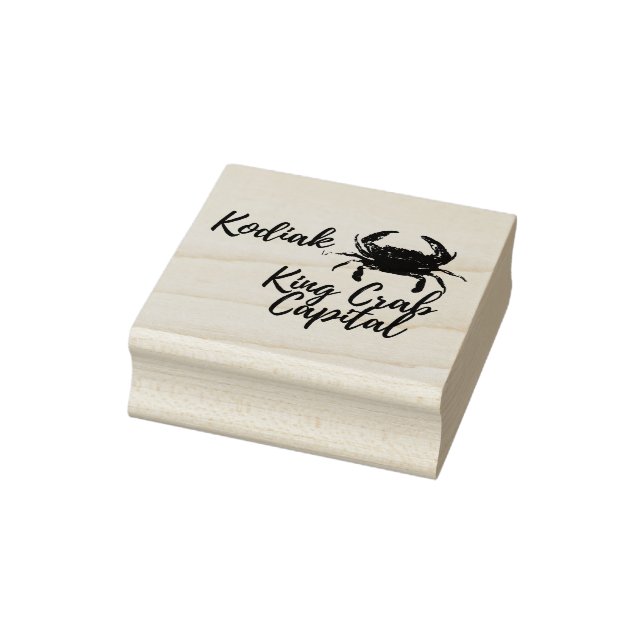 Kodiak Crab Capita Holz Art Briefmarke Gummistempel (Stempel)