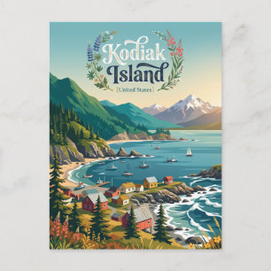 Kodiak-Insel Alaska Postkarte