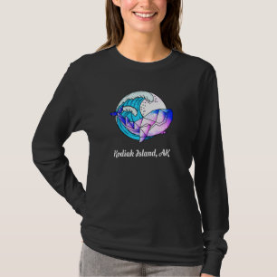 Kodiak Island Ak Japanisch Paint Geometric Orca Ki T-Shirt