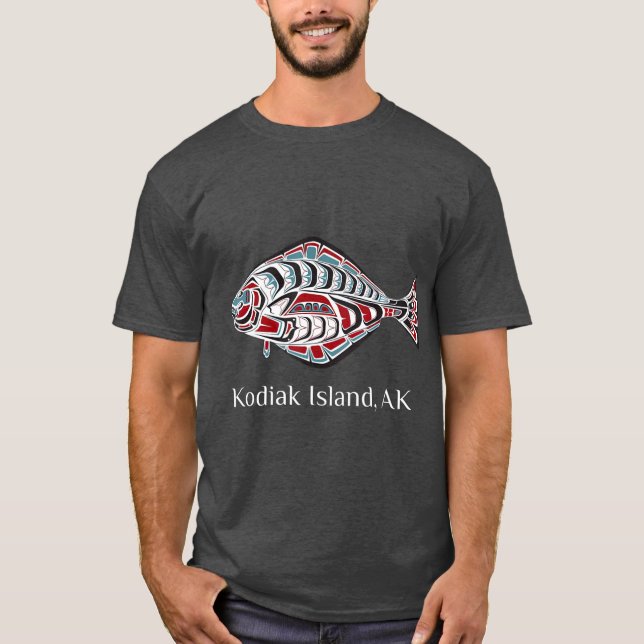 Kodiak Island Alaska Ureinwohner T-Shirt (Vorderseite)