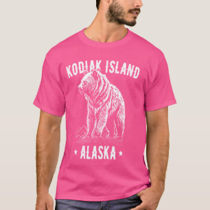 Kodiak Island Alaska USA Grizzly Bären Design T-Shirt