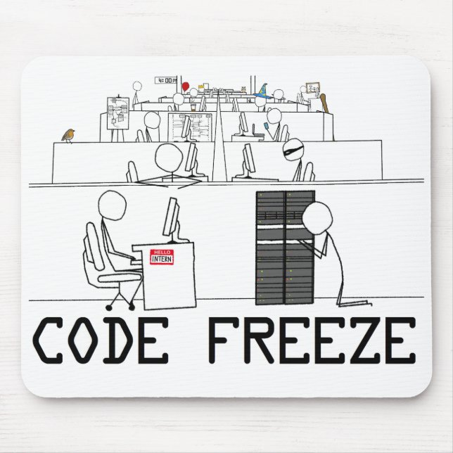 Kodieren Sie Frost-Mausunterlage Mousepad (Vorne)