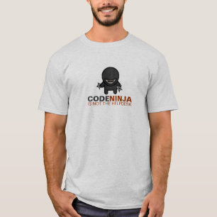 Kodieren Sie ninja nicht Informationsstelle T-Shirt