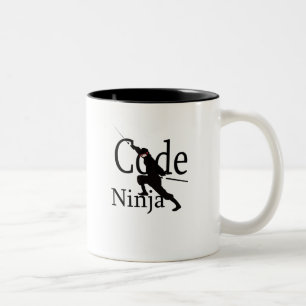 Kodieren Sie Ninja Zweifarbige Tasse