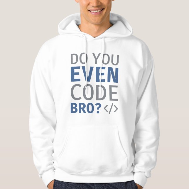 Kodieren Sie sogar Banner? Hoodie (Vorderseite)