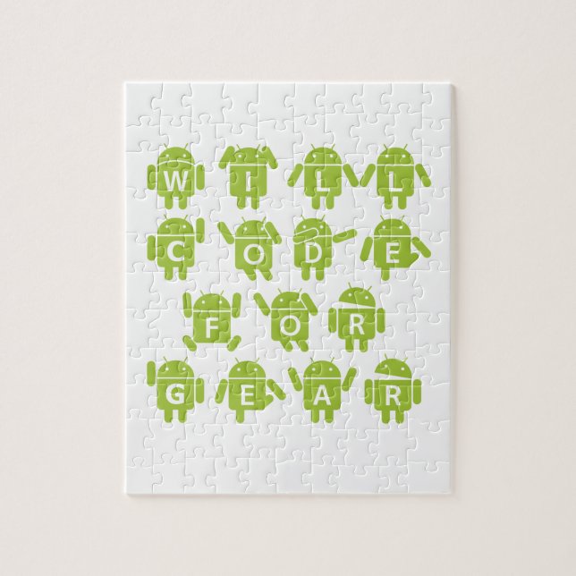 Kodiert für Gang (Bugdroid Softwareentwickler) Puzzle (Vertikal)