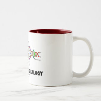 Kodiert für Genealogie (DNS-Reproduktion) Zweifarbige Tasse