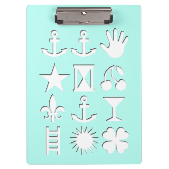 Kodierte Meldung? Summer Clipboard Klemmbrett (Vorderseite)