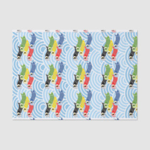 Kodomo-no-hi Carp Streamers Seidenpapier